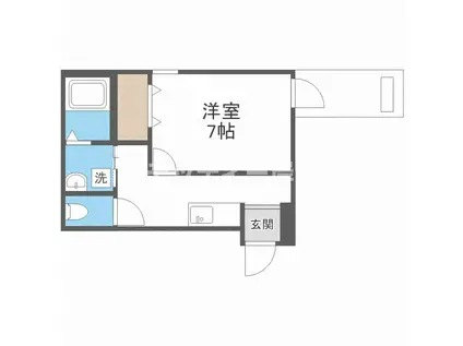 フジパレス加賀屋I番館(1K/1階)の間取り写真