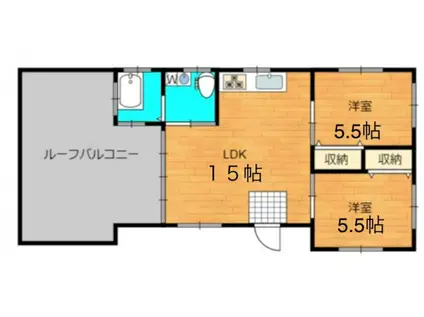 JTKIII(2LDK/3階)の間取り写真