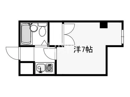 ピュアー紙屋川(1K/3階)の間取り写真