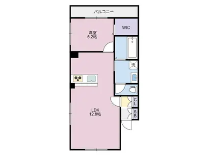 LIVESTYLEVA・B(1LDK/2階)の間取り写真