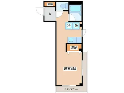 プチグレース(1K/3階)の間取り写真