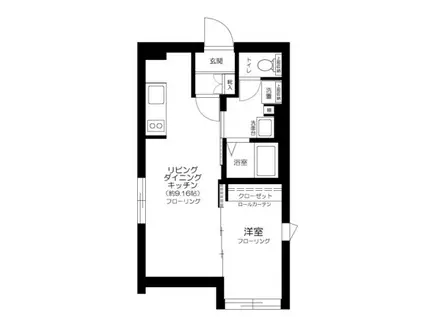 RUYGO神楽坂 ルイーゴ神楽坂(1LDK/3階)の間取り写真