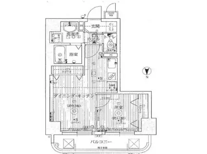ランドマークシティ梅田東(1LDK/3階)の間取り写真