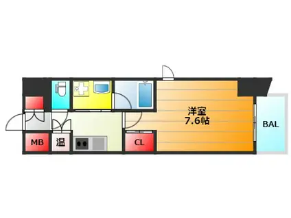 和良久ライフ(1K/7階)の間取り写真