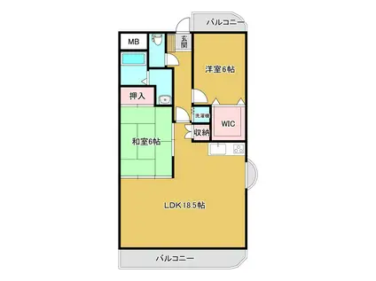 サンメゾンTOYO(2LDK/3階)の間取り写真