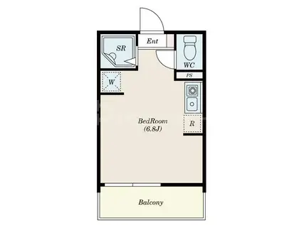 フェリシテHIRAI(ワンルーム/3階)の間取り写真