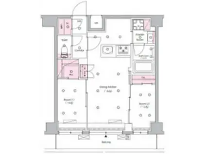 SYFORME NISHISUGAMO(2DK/5階)の間取り写真