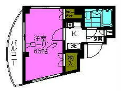 元ハウス(1K/2階)の間取り写真