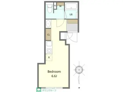 SHOKEN VILLA玉川学園II(ワンルーム/1階)の間取り写真