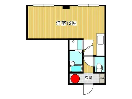 リアコート(ワンルーム/3階)の間取り写真