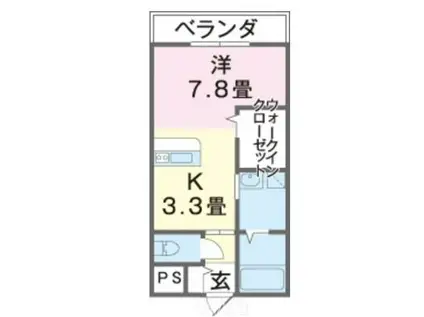 GRACIAS(1K/3階)の間取り写真