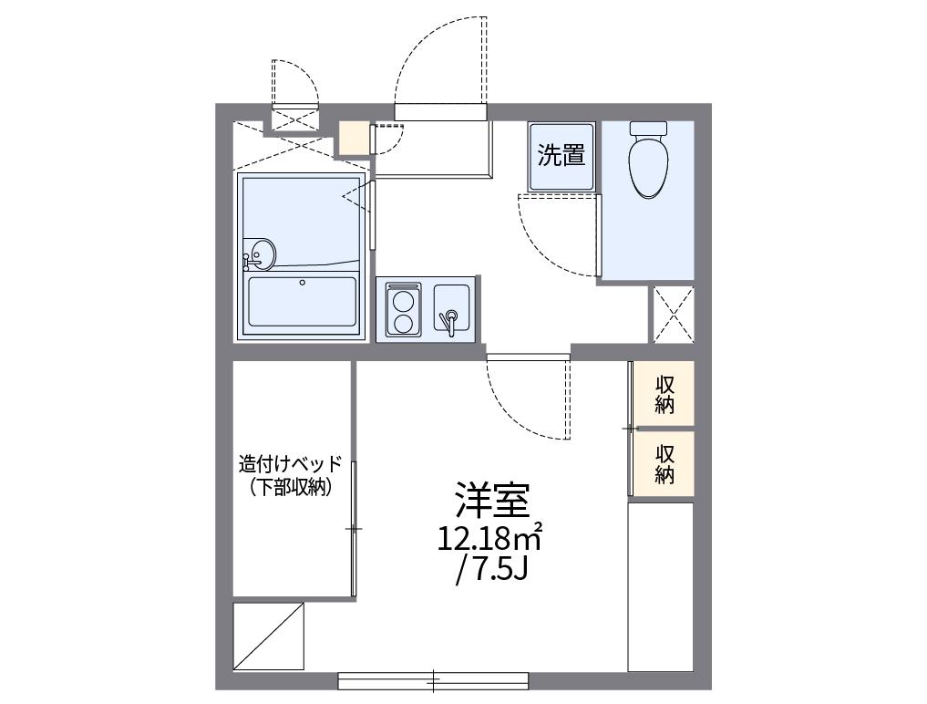 レオパレス城北(1K/2階)の間取り写真
