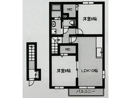 パインコート(2LDK/2階)の間取り写真