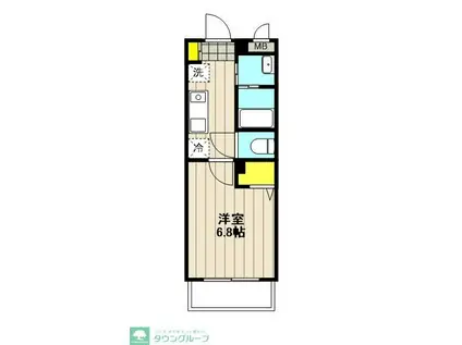 リコルテKNT(1K/3階)の間取り写真