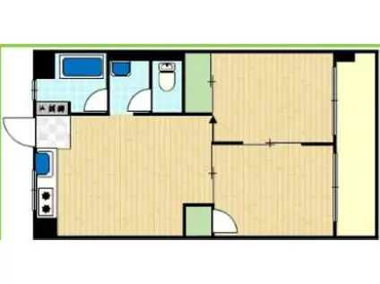 セイショウ・ヴィレッジ(2DK/3階)の間取り写真