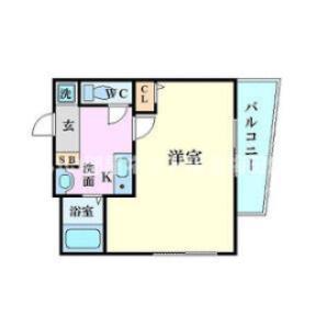 エスリード東梅田(1K/7階)の間取り写真