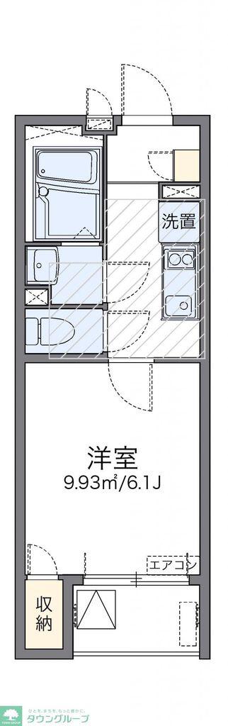 レオネクスト東小金井(1K/3階)の間取り写真