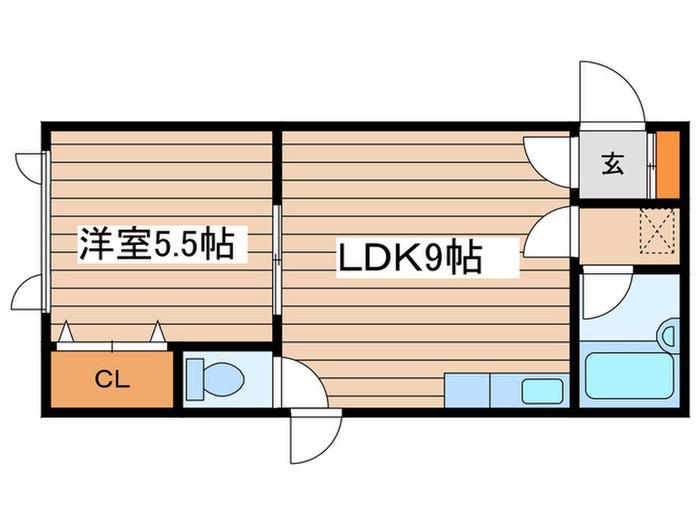 アイビーハウス美園I(1LDK/3階)の間取り写真