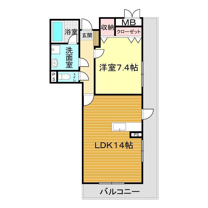 AVANCE OJI(1LDK/3階)の間取り写真