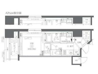ZOOM秋葉原SQUARE(1K/10階)の間取り写真