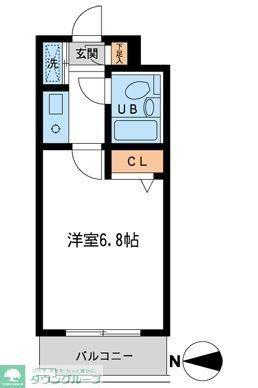 ハーモニー上北沢(1K/3階)の間取り写真
