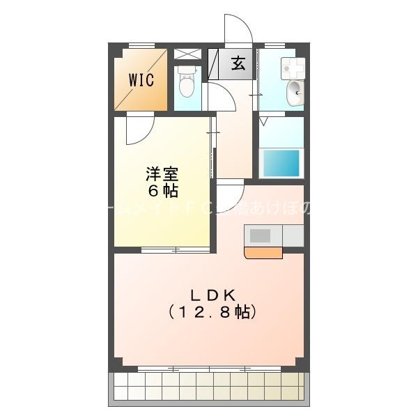 アールズコート(1LDK/1階)の間取り写真