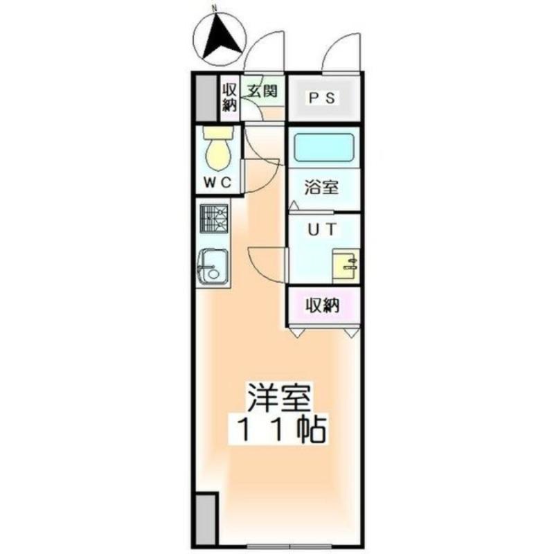 第6松屋ビル(ワンルーム/6階)の間取り写真
