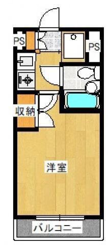 ネステル鷺沼(1K/3階)の間取り写真