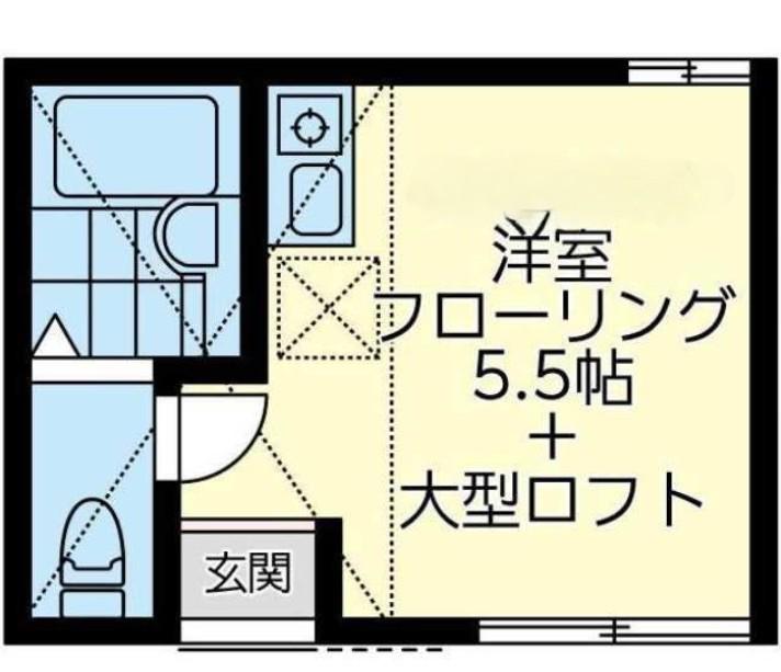ユナイト戸部メルボルンの杜(ワンルーム/1階)の間取り写真