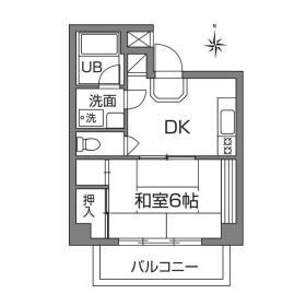 メゾンフェスタ(1DK/3階)の間取り写真