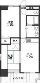 SKY WAY 2001(2LDK/2階)の間取り写真