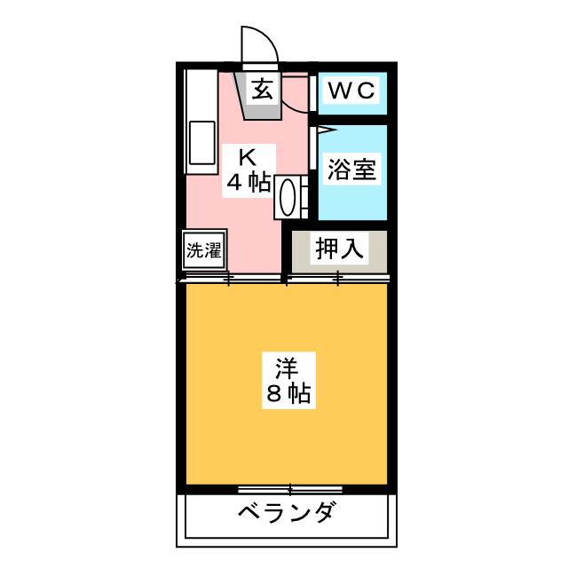 ヴィラレジリエンス(1K/2階)の間取り写真