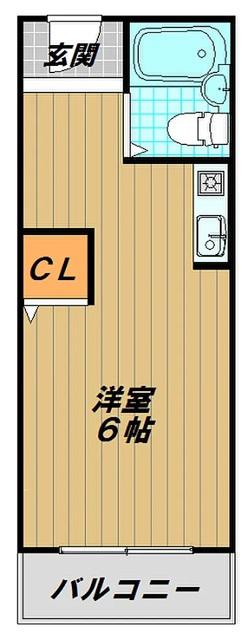田中マンション(1K/3階)の間取り写真