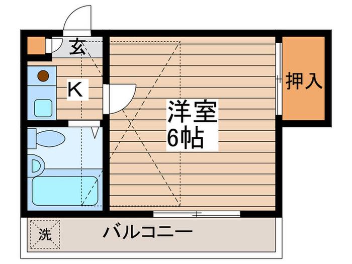レオパレス新瑞橋第4(1K/1階)の間取り写真