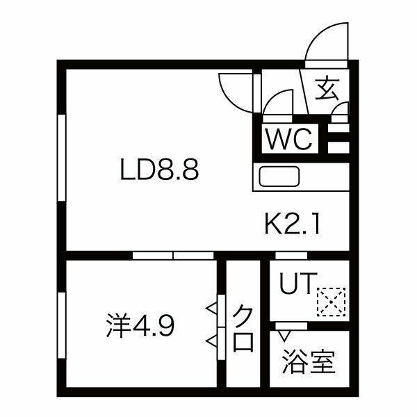 HOUSE OF MARQUIS (1LDK/2階)の間取り写真