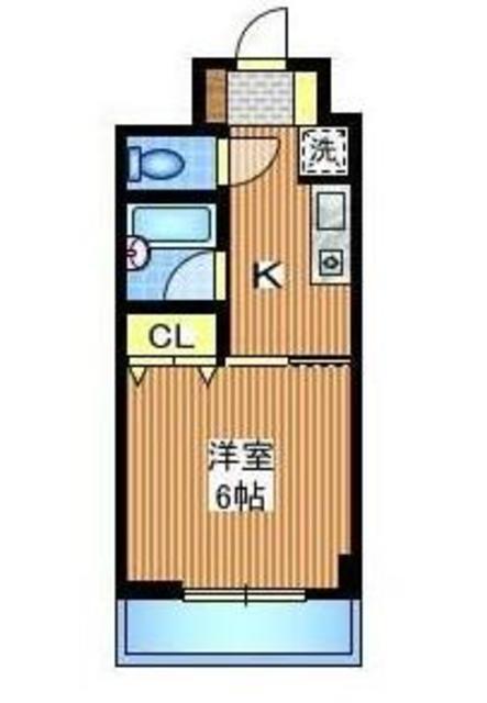 コンフォール中野(1K/3階)の間取り写真