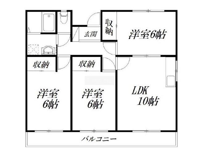 ライムリゾート八坂II(3LDK/3階)の間取り写真