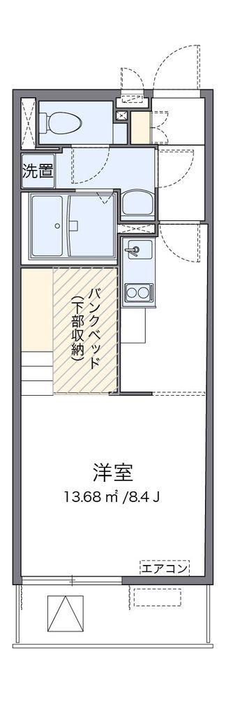 ミランダCOURT 恋ヶ窪(ワンルーム/3階)の間取り写真