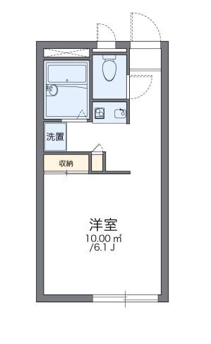 レオパレスFUJII(1K/1階)の間取り写真