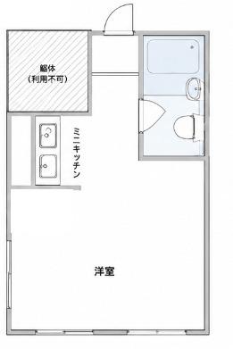 どえる田園ガーデン山(ワンルーム/4階)の間取り写真