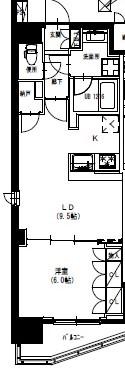 S-RESIDENCE曳舟 エスレジデンス曳舟(1LDK/12階)の間取り写真