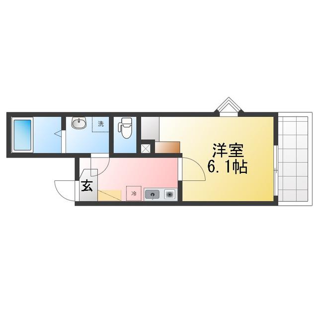 メゾンルミエール(1K/3階)の間取り写真