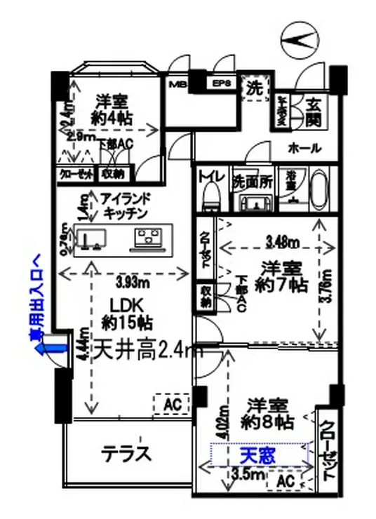 スカイプラザ赤坂 2階階 間取り