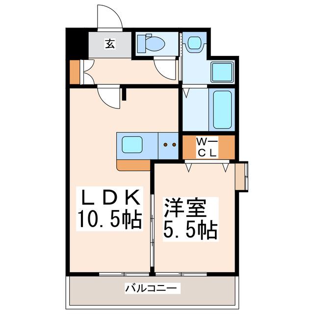フォーエス本山(1LDK/7階)の間取り写真