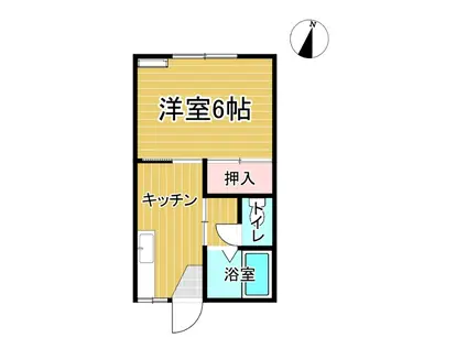 コーポ鈴木(1K/1階)の間取り写真
