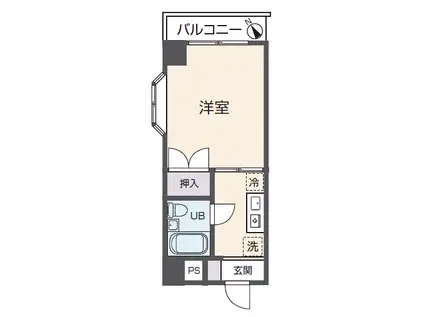 サンクタス西新宿(1K/1階)の間取り写真