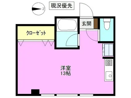 KRD TOWN(ワンルーム/5階)の間取り写真