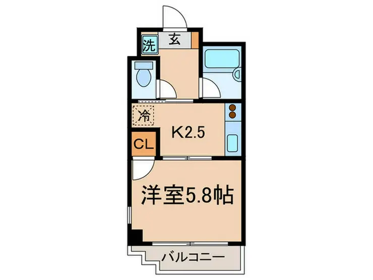 ハイツ越後屋 2階階 間取り