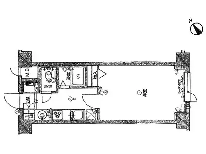 朝日プラザ栄通(1K/6階)の間取り写真