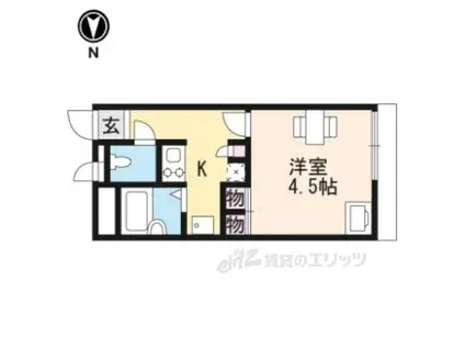 レオパレスT&SⅡ(1K/2階)の間取り写真